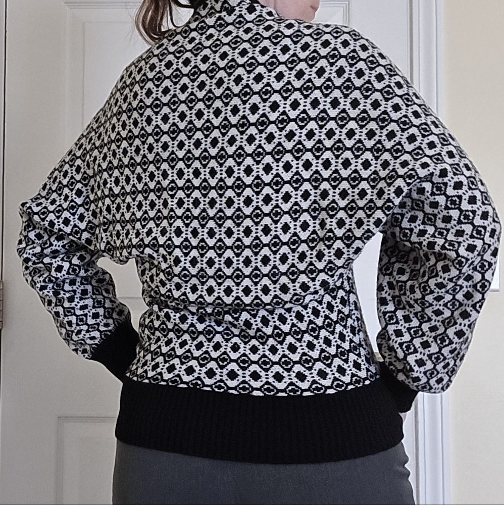 Anthropologie Maeve Vneck Faux Wrap Vest & Bubble Sweater Set Med NEW - Picture 5 of 9